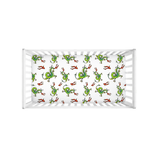 Fire Breathing Dragon Crib Sheet