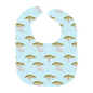 Elephant and Trees Baby Bib (Blue)