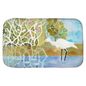 Snowy Egret Fishing Bath Mat