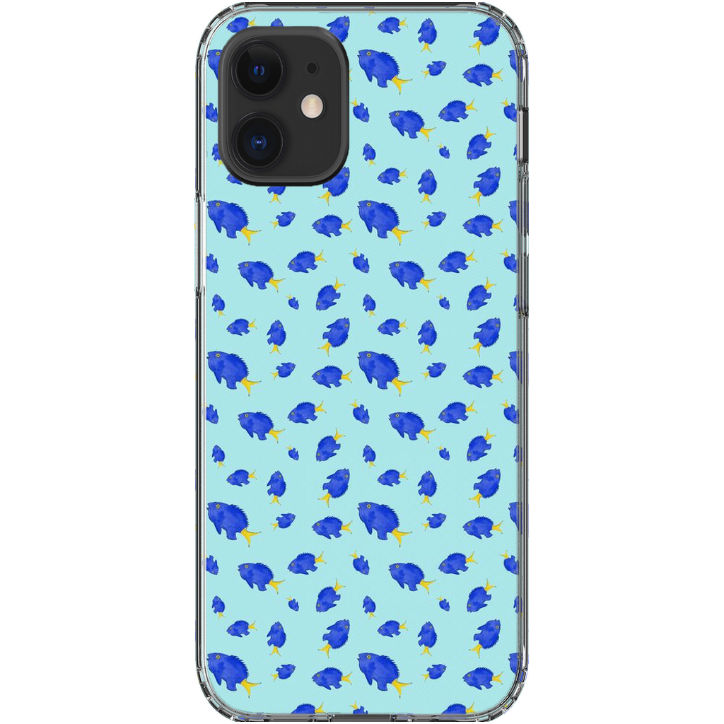 Yellowtail Fish Pattern iPhone Case