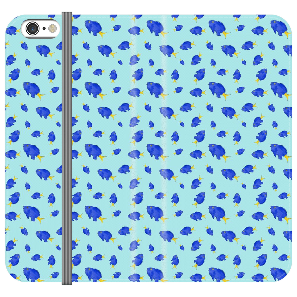 Yellowtail Fish Pattern iPhone Case
