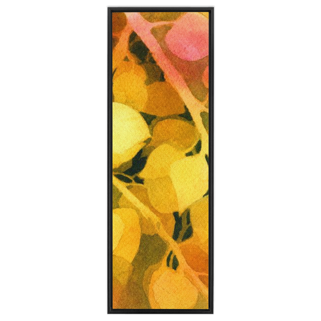 Golden Aspen Framed Traditional Stretched Canvas