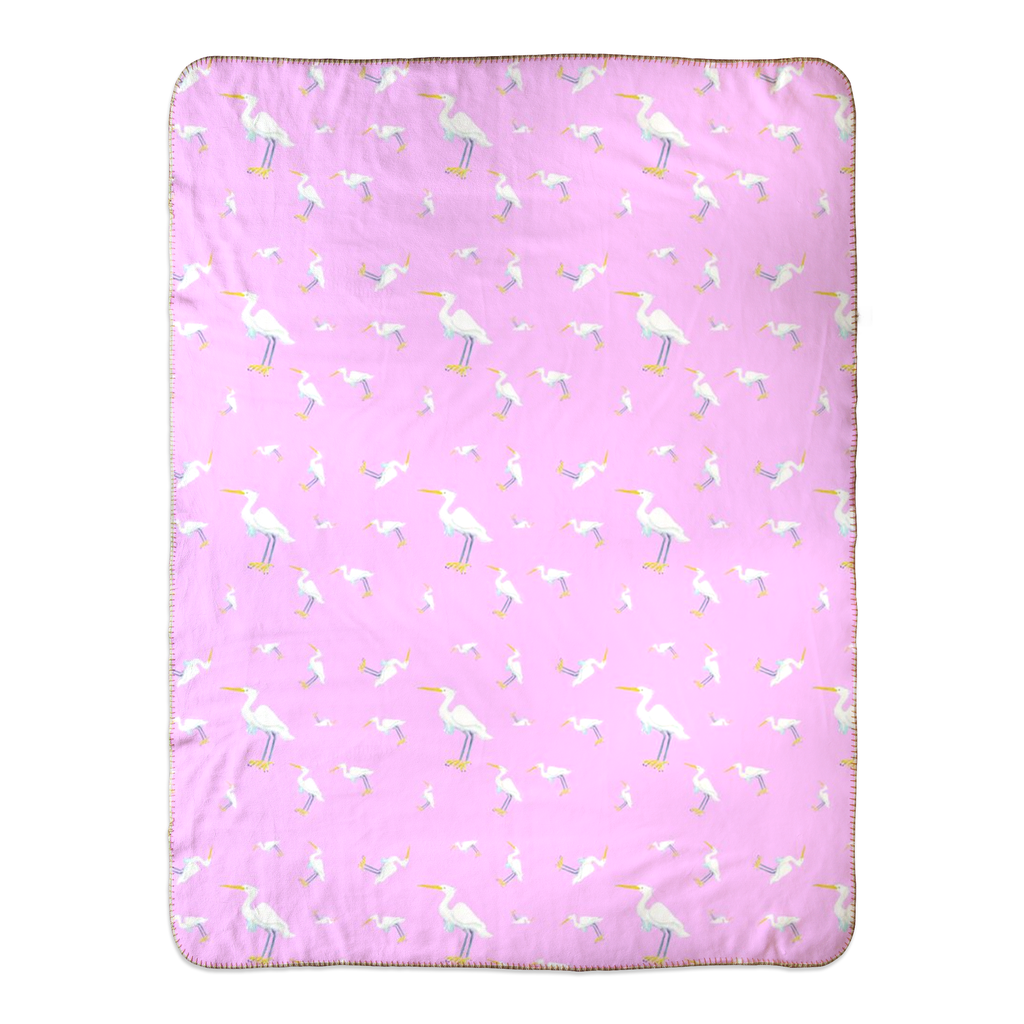 Snowy Egret Pattern (pink)