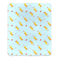 Playful Puppy Pattern Sherpa Blanket ( Blue)