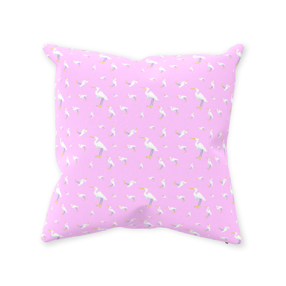 Snowy Egret Pattern (pink)