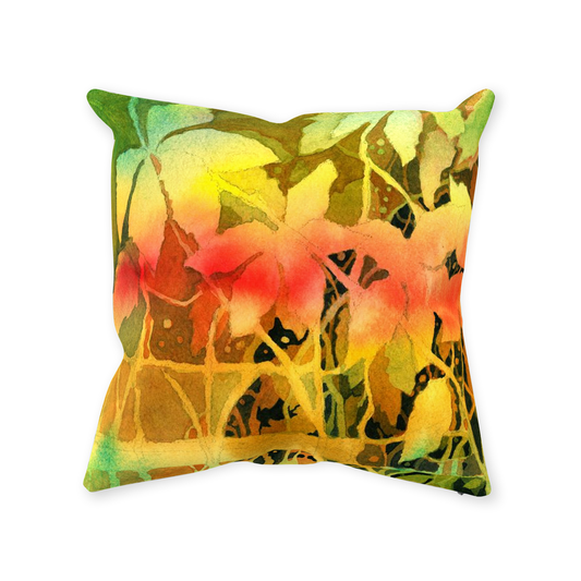 Autumn Woodvine Throw Pillow