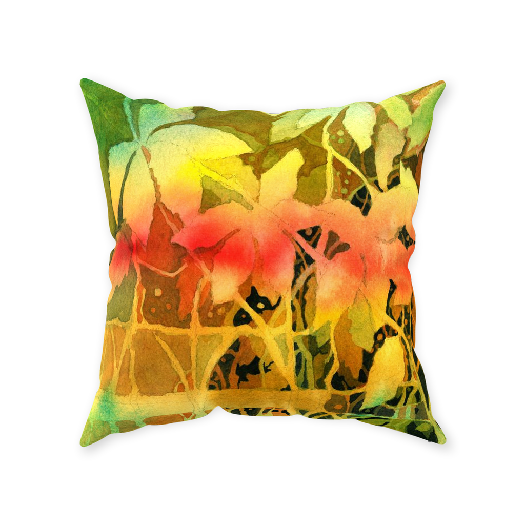 Autumn Woodvine Throw Pillow