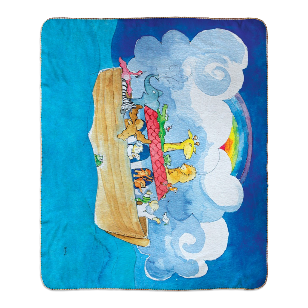 Noahs Ark Fleece Sherpa Blankets