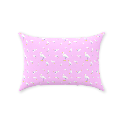 Snowy Egret Pattern (pink)