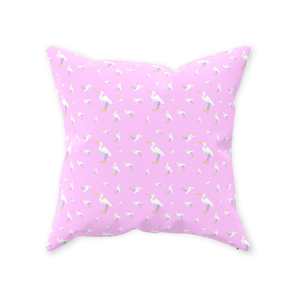 Snowy Egret Pattern (pink)