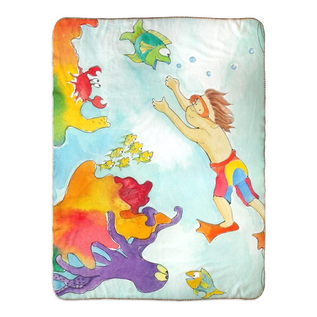 Diver Fleece Sherpa Blanket