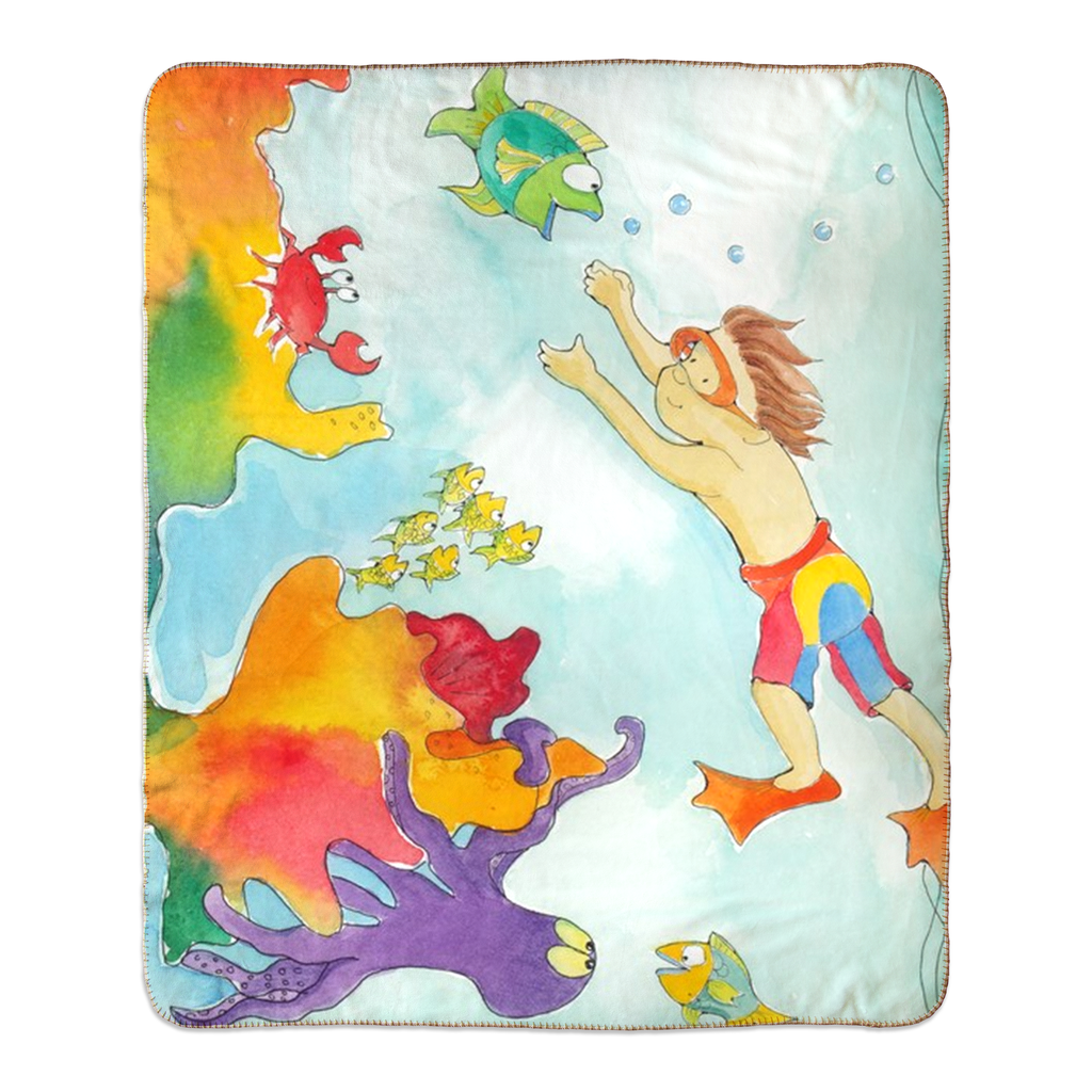 Diver Fleece Sherpa Blanket