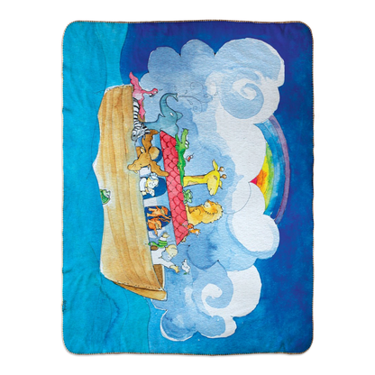 Noahs Ark Fleece Sherpa Blankets